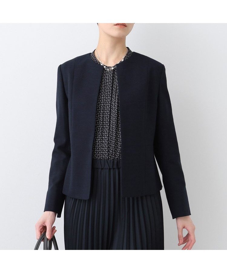 【インディヴィ/INDIVI】の春SALE!【洗える】ストレッチツィードジャケット インテリア・キッズ・メンズ・レディースファッション・服の通販 founy(ファニー) 　ファッション　Fashion　レディースファッション　WOMEN　アウター　Coat Outerwear　ジャケット　Jackets　ジャケット　Jacket　ストレッチ　Stretch　セレモニー　Ceremony　ツィード　Tweed　ツイード　Tweed　トレンド　Trend　バランス　Balance　フィット　Fit　ペプラム　Peplum　ポケット　Pocket　ミックス　Mix　ワイド　Wide　エレガント 上品　Elegant　春　Spring　洗える　Washable　ビジネス 仕事 通勤　Business　ネイビー|ID: prp329100004527390 ipo3291000000032016334