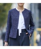 【インディヴィ/INDIVI】の春SALE!【洗える】ストレッチツィードジャケット ネイビー|ID: prp329100004527390 ipo3291000000032016337