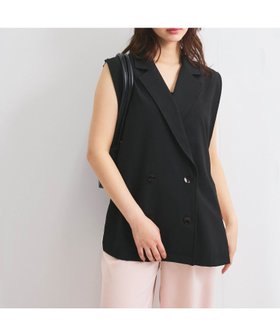 【クイーンズ コート/QUEENS COURT】のカルゼテーラータックベスト≪手洗い可能≫ 人気、トレンドファッション・服の通販 founy(ファニー) ファッション Fashion レディースファッション Fashion for Women アウター Coat / Outerwear Collection トップス・カットソー Cut & Sew Tops ベスト&ジレ / 重ね着スタイル Vests & Gilets シンプル Simple, Minimal ダブル Double, Double-Breasted フェミニン Feminine, Girly フォルム Silhouette, Form ベスト Vest, Waistcoat ポケット Pocket, Pocket Detail おすすめ Recommended / Our Picks |ID:prp329100004527398