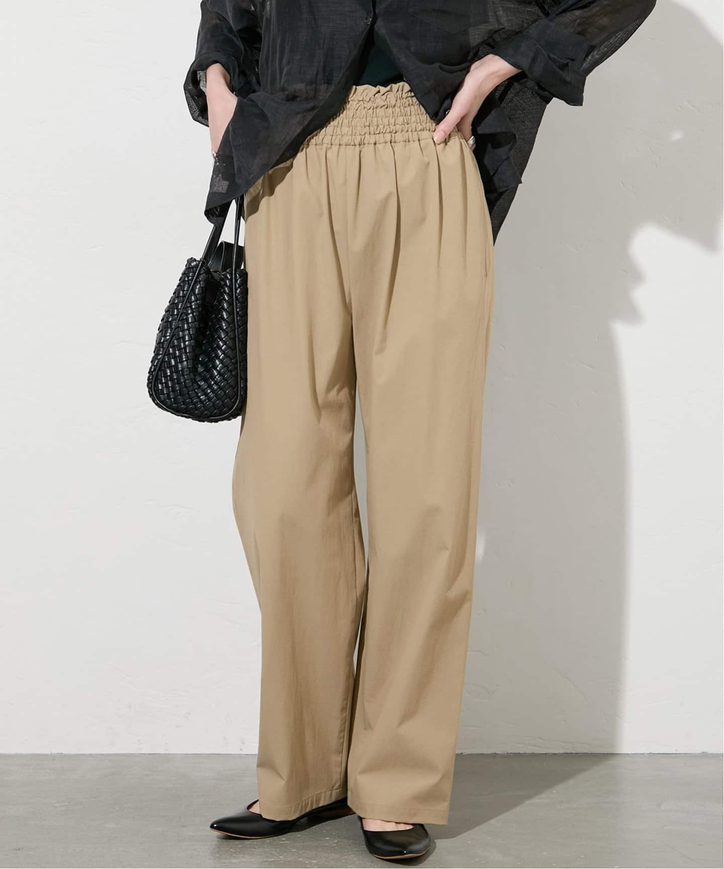 【ジャーナルスタンダード/JOURNAL STANDARD】の《追加3》【撥水/接触冷感/洗える/UVカット】リネンナイロンストレッチワイドパンツ インテリア・キッズ・メンズ・レディースファッション・服の通販 founy(ファニー) 　ファッション　Fashion　レディースファッション　WOMEN　パンツ　Pants　2025年　2025　2025春夏・S/S　Ss,Spring/Summer,2025　洗える　Washable　ベージュ A|ID: prp329100004527413 ipo3291000000032216791