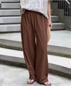 【ジャーナルスタンダード/JOURNAL STANDARD】の《追加3》【撥水/接触冷感/洗える/UVカット】リネンナイロンストレッチワイドパンツ ブラウン|ID: prp329100004527413 ipo3291000000032571153