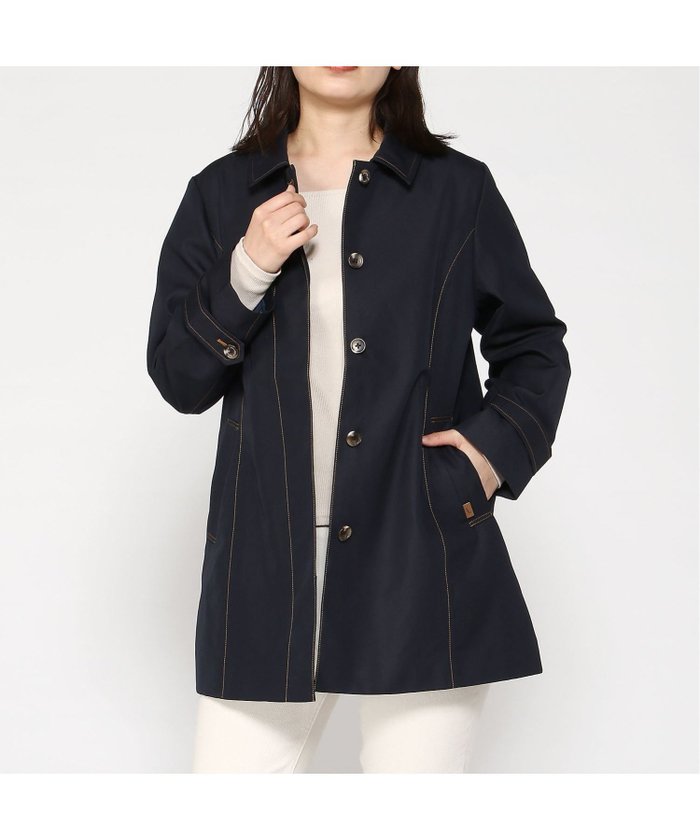 【クロコダイル/CROCODILE】の縦切り替え チェリーコート【撥水】 インテリア・キッズ・メンズ・レディースファッション・服の通販 founy(ファニー) https://founy.com/ ファッション Fashion レディースファッション WOMEN アウター Coat Outerwear コート Coats チェリー Cherry デニム Denim トレンチ Trench 春 Spring |ID: prp329100004527421 ipo3291000000032016463