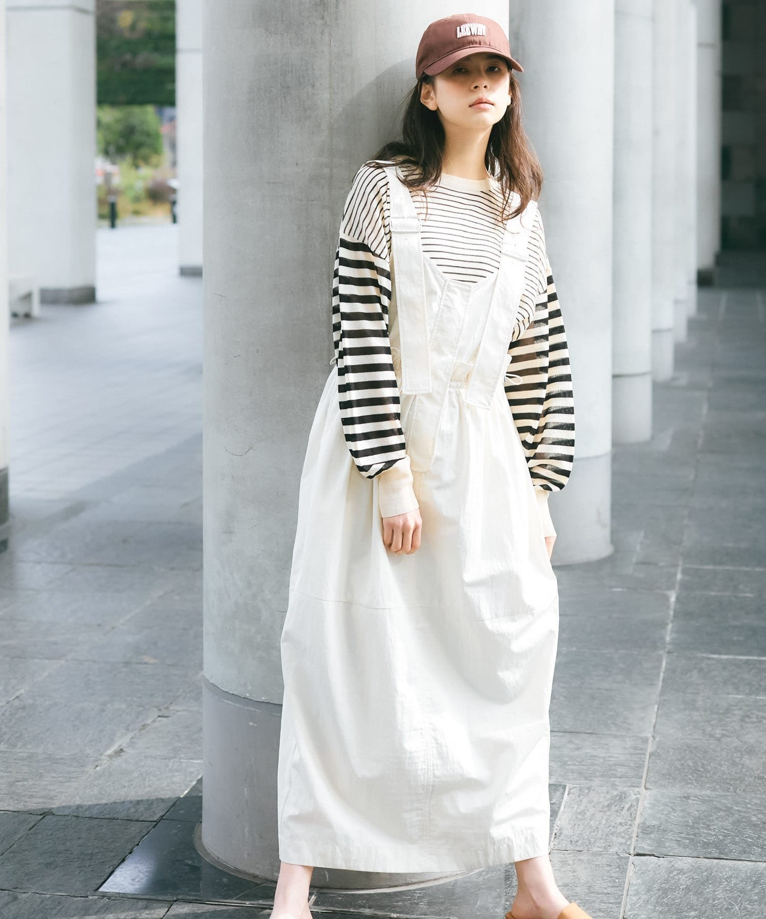 【ケービーエフ/KBF / URBAN RESEARCH】のミリタリージャンパースカート インテリア・キッズ・メンズ・レディースファッション・服の通販 founy(ファニー) 　ファッション　Fashion　レディースファッション　WOMEN　スカート　Skirt　2025年　2025　2025春夏・S/S　Ss,Spring/Summer,2025　インナー　Inner　シューズ　Shoes　タンク　Tank　フラット　Flat　ロング　Long　夏　Summer　春　Spring　S/S・春夏　Ss・Spring/Summer　IVORY|ID: prp329100004527436 ipo3291000000032016533