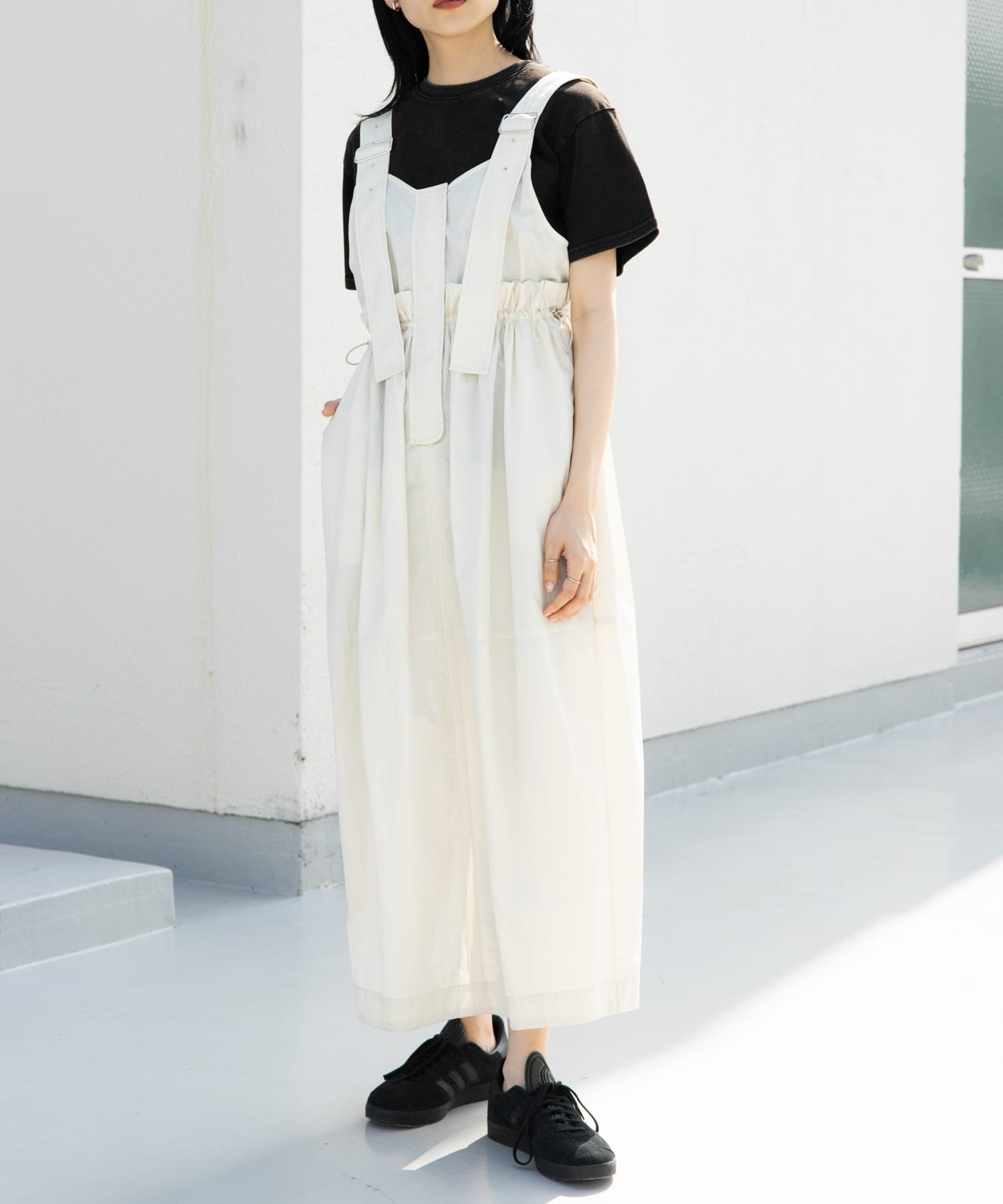【ケービーエフ/KBF / URBAN RESEARCH】のミリタリージャンパースカート インテリア・キッズ・メンズ・レディースファッション・服の通販 founy(ファニー) 　ファッション　Fashion　レディースファッション　Ladies' Fashion Online　スカート　Skirt　2025年　2025　2025春夏・S/S　Ss,Spring/Summer,2025　インナー　Inner　シューズ　Shoes　タンク　Tank　フラット　Flat　ロング　Long　夏　Summer　春　Spring　S/S・春夏　Ss・Spring/Summer　IVORY|ID: prp329100004527436 ipo3291000000032623829