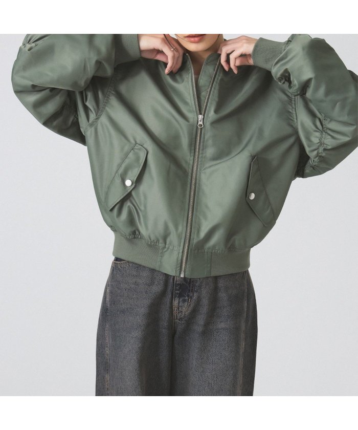 【ビームス ウイメン/BEAMS】のアーム ギャザー MA-1 ブルゾン 25SS 春 春アウター ミリタリー インテリア・キッズ・メンズ・レディースファッション・服の通販 founy(ファニー) https://founy.com/ ファッション Fashion レディースファッション WOMEN アウター Coat Outerwear ブルゾン Blouson/Jackets MA-1 MA-1 2024年 2024 2024春夏・S/S Ss,Spring/Summer,2024 2025年 2025 2025春夏・S/S Ss,Spring/Summer,2025 おすすめ Recommend ギャザー Gather スラックス Slacks デニム Denim バランス Balance ブルゾン Blouson ポケット Pocket ミリタリー Military レース Race 夏 Summer 春 Spring S/S・春夏 Ss・Spring/Summer |ID: prp329100004527445 ipo3291000000032242455