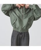 【ビームス ウイメン/BEAMS】のアーム ギャザー MA-1 ブルゾン 25SS 春 春アウター ミリタリー OLIVE|ID: prp329100004527445 ipo3291000000032242456