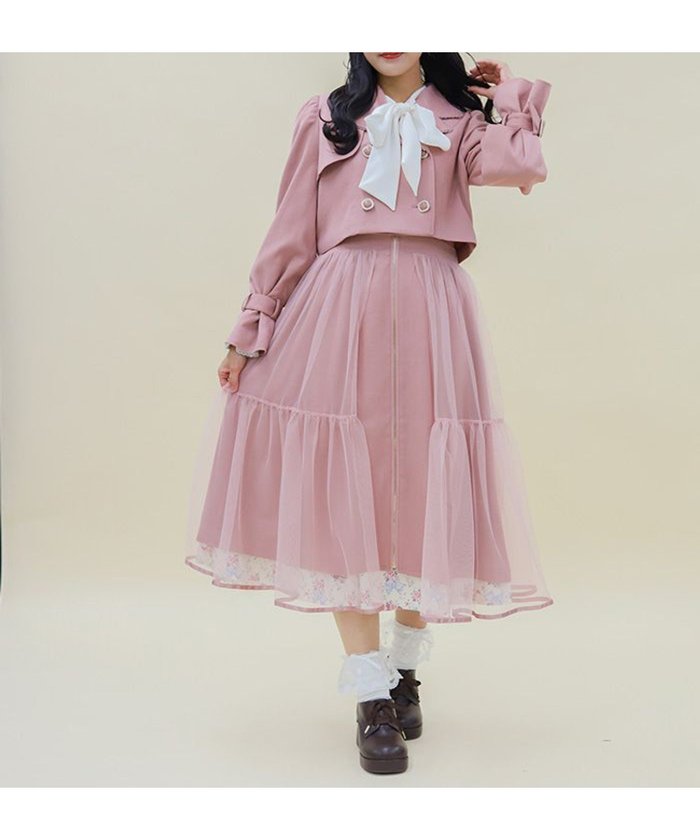 【アクシーズファム/axes femme】の3wayトレンチコート インテリア・キッズ・メンズ・レディースファッション・服の通販 founy(ファニー) https://founy.com/ ファッション Fashion レディースファッション WOMEN アウター Coat Outerwear コート Coats トレンチコート Trench Coats おすすめ Recommend チュール Tulle フロント Front 春 Spring |ID: prp329100004527482 ipo3291000000032016702