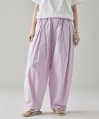 【カレンソロジー/Curensology】のコットンリネンドロストパンツ ライトピンク22|ID: prp329100004527511 ipo3291000000032016833