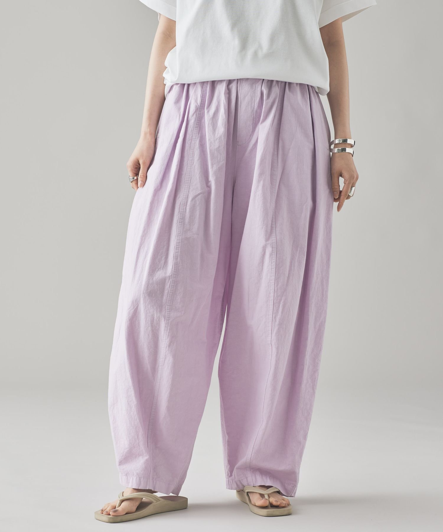 【カレンソロジー/Curensology】のコットンリネンドロストパンツ インテリア・キッズ・メンズ・レディースファッション・服の通販 founy(ファニー) 　ファッション　Fashion　レディースファッション　WOMEN　パンツ　Pants　エレガント 上品　Elegant　バランス　Balance　フィット　Fit　ミリタリー　Military　リネン　Linen　ワイド　Wide　ライトピンク22|ID: prp329100004527511 ipo3291000000032016833