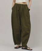 【カレンソロジー/Curensology】のコットンリネンドロストパンツ オリーブ75|ID: prp329100004527511 ipo3291000000032016837