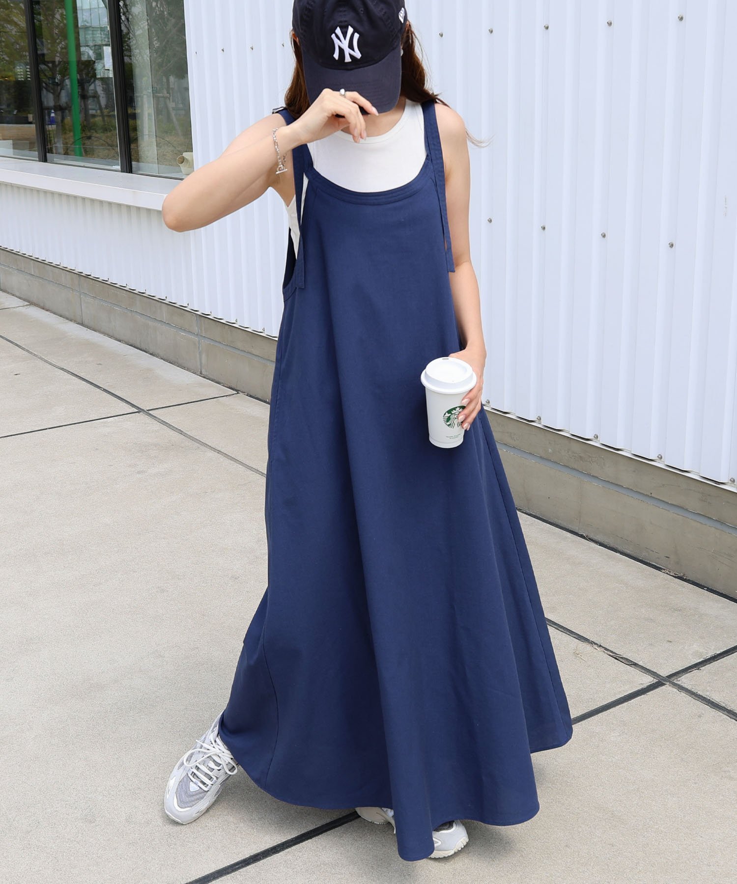 【その他のブランド/Other】のリネン混 アメスリ フレア ワンピース インテリア・キッズ・メンズ・レディースファッション・服の通販 founy(ファニー) 　ファッション　Fashion　レディースファッション　Fashion for Women　ワンピース　Dresses　おすすめ　Recommended / Our Picks　アメリカン　American Style　スリーブ　Sleeve, Long Sleeve / Short Sleeve　トレンド　Trend, Trending Now　フレア　Flare, Flared　ポケット　Pocket, Pocket Detail　リネン　Linen, Linen Fabric　ネイビー|ID: prp329100004527515 ipo3291000000032317572