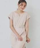 【インデックス/INDEX】の《5色展開/XS-3Lサイズ》Iラインシルエットワンピース【UV/接触冷感/洗濯機洗い可】 グレージュ|ID: prp329100004527540 ipo3291000000032300510