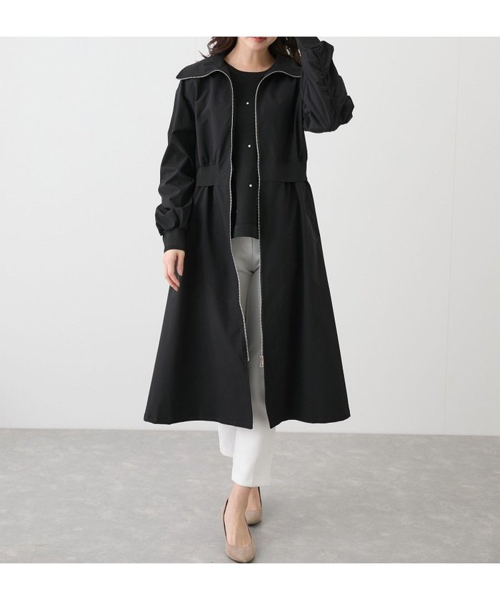 【ジャイロ/JAYRO】のウエスト切替ジップアップロングコート インテリア・キッズ・メンズ・レディースファッション・服の通販 founy(ファニー) https://founy.com/ ファッション Fashion レディースファッション WOMEN アウター Coat Outerwear コート Coats インナー Inner ギャザー Gather ポケット Pocket ロング Long 切替 Switching 春 Spring |ID: prp329100004527554 ipo3291000000032016995