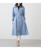 【ジャイロ/JAYRO】のウエスト切替ジップアップロングコート サックス(48)|ID: prp329100004527554 ipo3291000000032017004