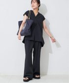 【スローブ イエナ/SLOBE IENA】の《防しわ性/撥水/接触冷感/2枚セット/ 》ナイロンブラウス*パンツセット 人気、トレンドファッション・服の通販 founy(ファニー) ファッション Fashion レディースファッション WOMEN パンツ Pants ウォッシャブル Washable ギャザー Gather シューズ Shoes シンプル Simple 人気 Popularity 夏 Summer 2025年 2025 2025春夏・S/S Ss,Spring/Summer,2025 thumbnail ブラック|ID: prp329100004527557 ipo3291000000032017019