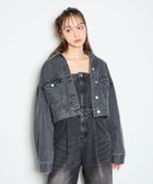 【イング/INGNI】のINGNI/クロップド丈Gジャン 人気、トレンドファッション・服の通販 founy(ファニー) ファッション Fashion レディースファッション WOMEN アウター Coat Outerwear ガーリー Girly クロップド Cropped ジャケット Jacket セットアップ Set Up デニム Denim ポケット Pocket ミニスカート Mini Skirt thumbnail グレー|ID: prp329100004527563 ipo3291000000032073762