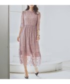 【ドレス/DRESS+】のレーススタンドカラーワンピースドレスパーティードレス ラベンダー|ID: prp329100004527576 ipo3291000000032017102
