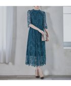 【ドレス/DRESS+】のレーススタンドカラーワンピースドレスパーティードレス グリーン|ID: prp329100004527576 ipo3291000000032017106