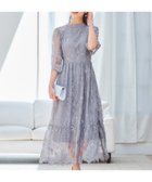 【ドレス/DRESS+】のレーススタンドカラーワンピースドレスパーティードレス アッシュグレー|ID: prp329100004527576 ipo3291000000032017108