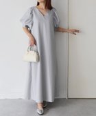 【リベリー/Riberry】のVネックパフスリーブワンピース【無地/ストライプ】 人気、トレンドファッション・服の通販 founy(ファニー) ファッション Fashion レディースファッション WOMEN ワンピース Dress 2025年 2025 2025春夏・S/S Ss,Spring/Summer,2025 おすすめ Recommend アクセサリー Accessories シューズ Shoes シンプル Simple ストライプ Stripe スリーブ Sleeve ダウン Down ロング Long 無地 Plain Color thumbnail ネイビーストライプ|ID: prp329100004527583 ipo3291000000032017144