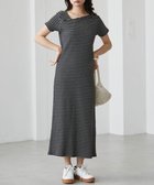 【ラナン/Ranan】のRanan/アシメネックハーフスリーブリブワンピ 人気、トレンドファッション・服の通販 founy(ファニー) ファッション Fashion レディースファッション Ladies' Fashion Online ワンピース Dress アシメトリー Asymmetry カットソー Cut And Sew スニーカー Sneakers スリット Slit デコルテ Decolletage フィット Fit ポケット Pocket リラックス Relax ロング Long おすすめ Recommend 夏 Summer thumbnail ブラックボーダー|ID: prp329100004527594 ipo3291000000032593805
