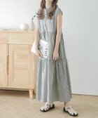 【その他のブランド/Other】のバックリボン ストライプ柄ワンピース ブラック|ID: prp329100004527616 ipo3291000000032564622