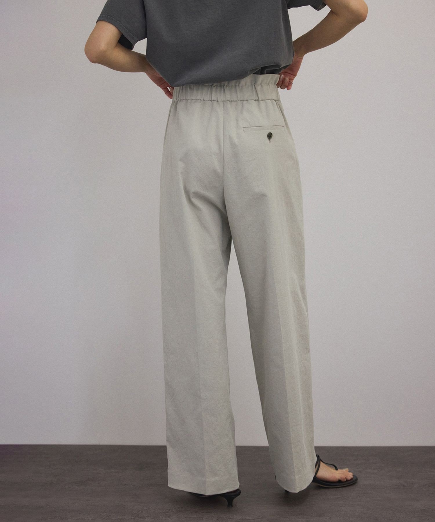 【サロン アダム エ ロペ/SALON adam et rope'】のコットンライクスタイルアップワイドパンツ/イージーパンツ UVカット・接触冷感・洗える XS-Mサイズ展開 人気、トレンドファッション・服の通販 founy(ファニー) 　ファッション　Fashion　レディースファッション　WOMEN　パンツ　Pants　フィット　Fit　リラックス　Relax　人気　Popularity　定番　Standard　洗える　Washable　 other-1|ID: prp329100004527623 ipo3291000000032390445