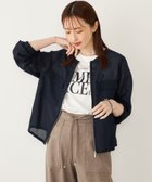 【シップス フォー ウィメン/SHIPS】の《追加 》SHIPS Colors 手洗い可能 メッシュ ノーカラー ジップ ブルゾン ネイビー|ID: prp329100004527626 ipo3291000000032017297
