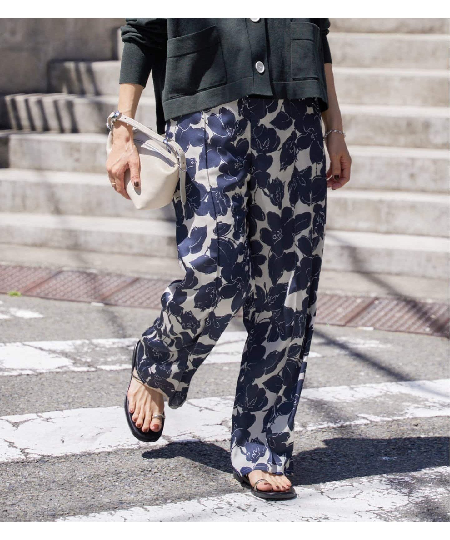 【イエナ/IENA】の《追加》ラインフラワー パンツ 人気、トレンドファッション・服の通販 founy(ファニー) 　ファッション　Fashion　レディースファッション　WOMEN　パンツ　Pants　フラワー　Flower　 other-1|ID: prp329100004527632 ipo3291000000032017326