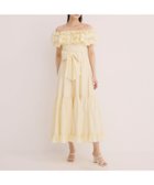 【エイミーイストワール/eimy istoire】のオフショルフリルマキシワンピース 人気、トレンドファッション・服の通販 founy(ファニー) ファッション Fashion レディースファッション WOMEN ワンピース Dress マキシワンピース Maxi Dress おすすめ Recommend オフショル Off Shoulder クラシカル Classical スニーカー Sneakers ドレス Dress ネックレス Necklace バランス Balance パール Pearl フリル Frills マキシ Maxi リゾート Resort リボン Ribbon エレガント 上品 Elegant thumbnail LIGHT YELLOW|ID: prp329100004527642 ipo3291000000032017368