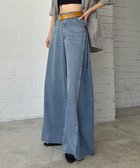 【ページボーイ/PAGEBOY】のワイドフリーカットデニム【裾から15cmまでセルフカット可能】 人気、トレンドファッション・服の通販 founy(ファニー) ファッション Fashion レディースファッション Ladies' Fashion Online カットソー Cut And Sew デニム Denim ワイド Wide 夏 Summer thumbnail ケミカルブルー82|ID: prp329100004527651 ipo3291000000032665484