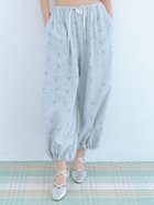 【ファーファー/FURFUR】の【限定カラー】フラワープリントスウェットワイドパンツ 人気、トレンドファッション・服の通販 founy(ファニー) ファッション Fashion レディースファッション WOMEN パンツ Pants ギャザー Gather プリント Print リボン Ribbon ワイド Wide thumbnail LGRY[005]|ID: prp329100004527658 ipo3291000000032017430