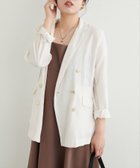 【ナチュラルクチュール/natural couture】の麻調合繊ほんのりシアージャケット 人気、トレンドファッション・服の通販 founy(ファニー) ファッション Fashion レディースファッション WOMEN アウター Coat Outerwear ジャケット Jackets 春 Spring 秋 Autumn/Fall カーディガン Cardigan コンパクト Compact シアー Sheer ジャケット Jacket デニム Denim フェミニン Feminine ポケット Pocket 羽織 Haori ロング Long おすすめ Recommend エレガント 上品 Elegant 2025年 2025 2025春夏・S/S Ss,Spring/Summer,2025 thumbnail オフホワイト|ID: prp329100004527679 ipo3291000000032056473