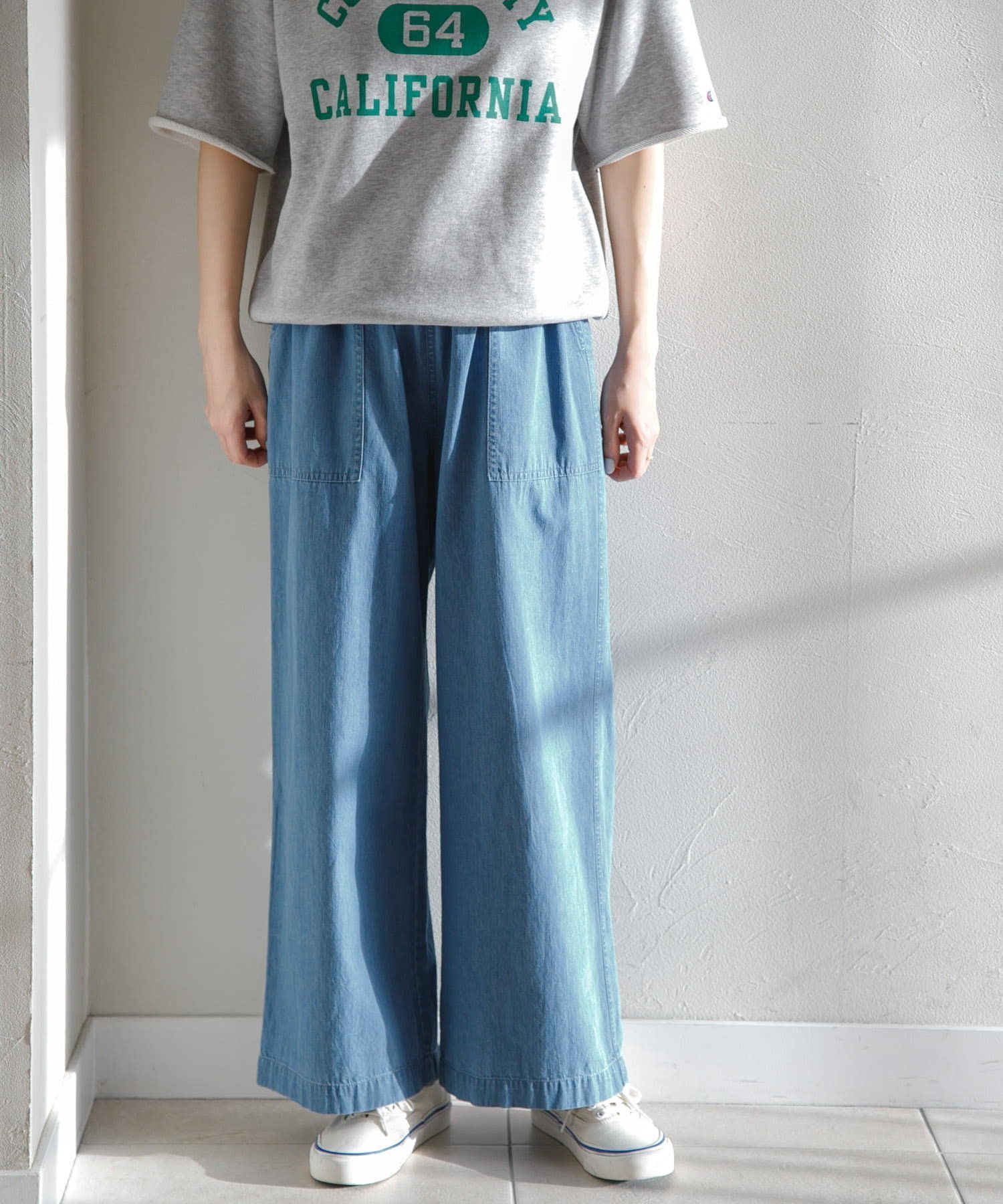【サニーレーベル/Sonny Label / URBAN RESEARCH】のデニムベイカーイージーパンツ 人気、トレンドファッション・服の通販 founy(ファニー) 　ファッション　Fashion　レディースファッション　WOMEN　パンツ　Pants　2025年　2025　2025春夏・S/S　Ss,Spring/Summer,2025　おすすめ　Recommend　シンプル　Simple　デニム　Denim　ポケット　Pocket　ロング　Long　夏　Summer　S/S・春夏　Ss・Spring/Summer　 other-1|ID: prp329100004527684 ipo3291000000032017531