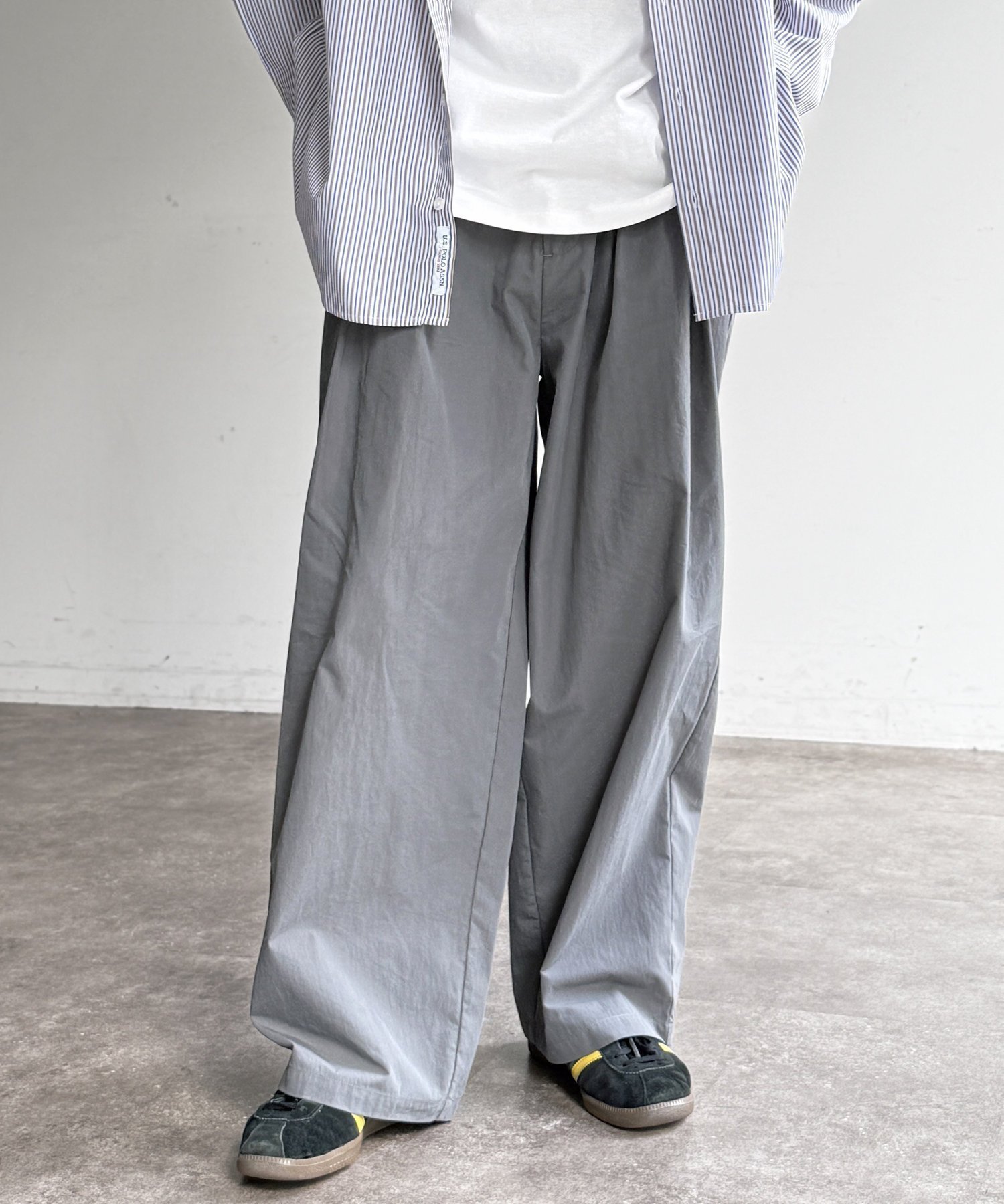 【シーピーシーエム/CPCM】の冷感タックワイドパンツ インテリア・キッズ・メンズ・レディースファッション・服の通販 founy(ファニー) 　ファッション　Fashion　レディースファッション　WOMEN　パンツ　Pants　おすすめ　Recommend　カーディガン　Cardigan　クロシェ　Crochet　ループ　Loop　ワイド　Wide　夏　Summer　春　Spring　S/S・春夏　Ss・Spring/Summer　グレー|ID: prp329100004527698 ipo3291000000032017596