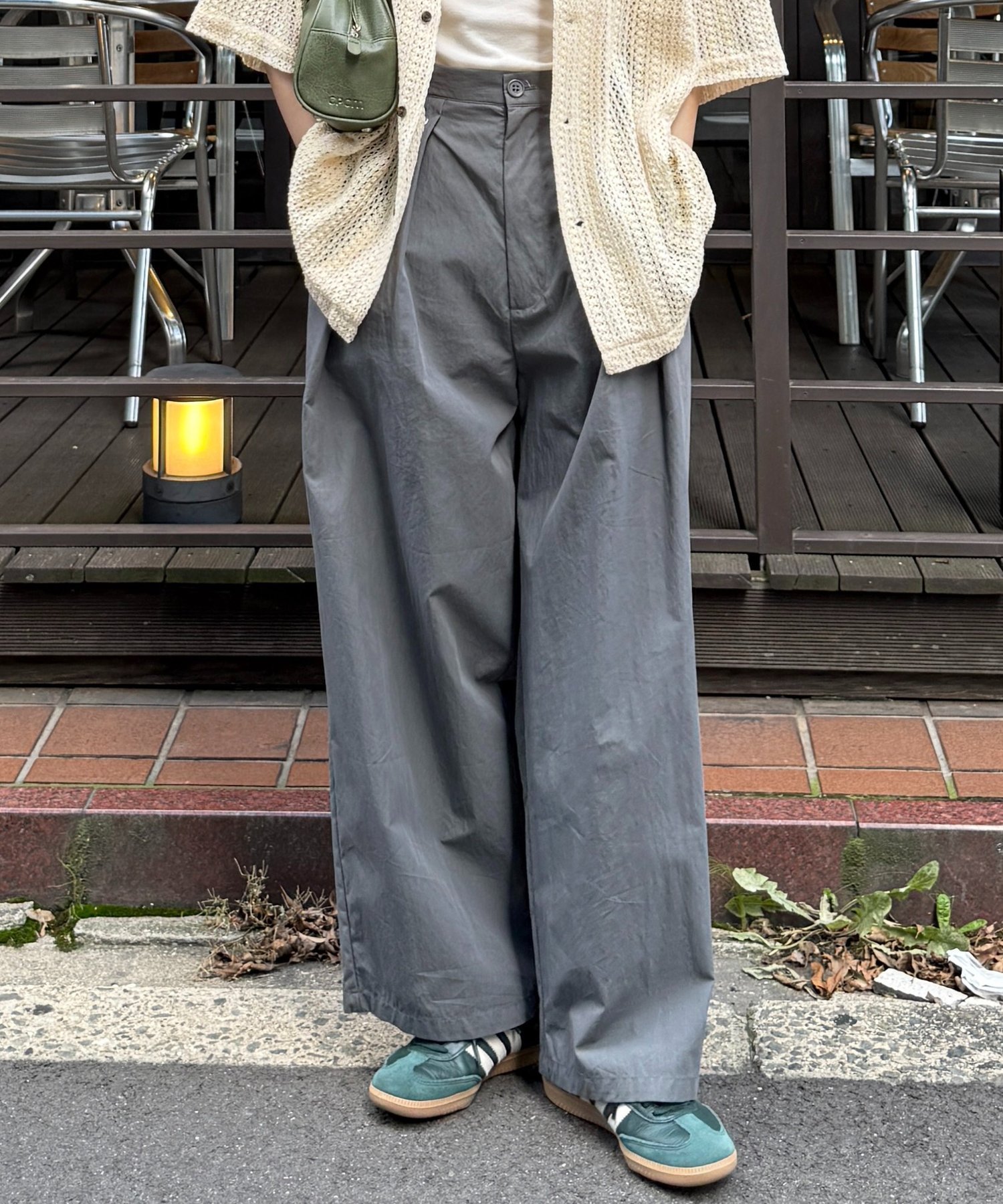 【シーピーシーエム/CPCM】の冷感タックワイドパンツ インテリア・キッズ・メンズ・レディースファッション・服の通販 founy(ファニー) 　ファッション　Fashion　レディースファッション　Ladies' Fashion Online　パンツ　Pants　おすすめ　Recommend　カーディガン　Cardigan　クロシェ　Crochet　ループ　Loop　ワイド　Wide　夏　Summer　春　Spring　S/S・春夏　Ss・Spring/Summer　グレー|ID: prp329100004527698 ipo3291000000032519731