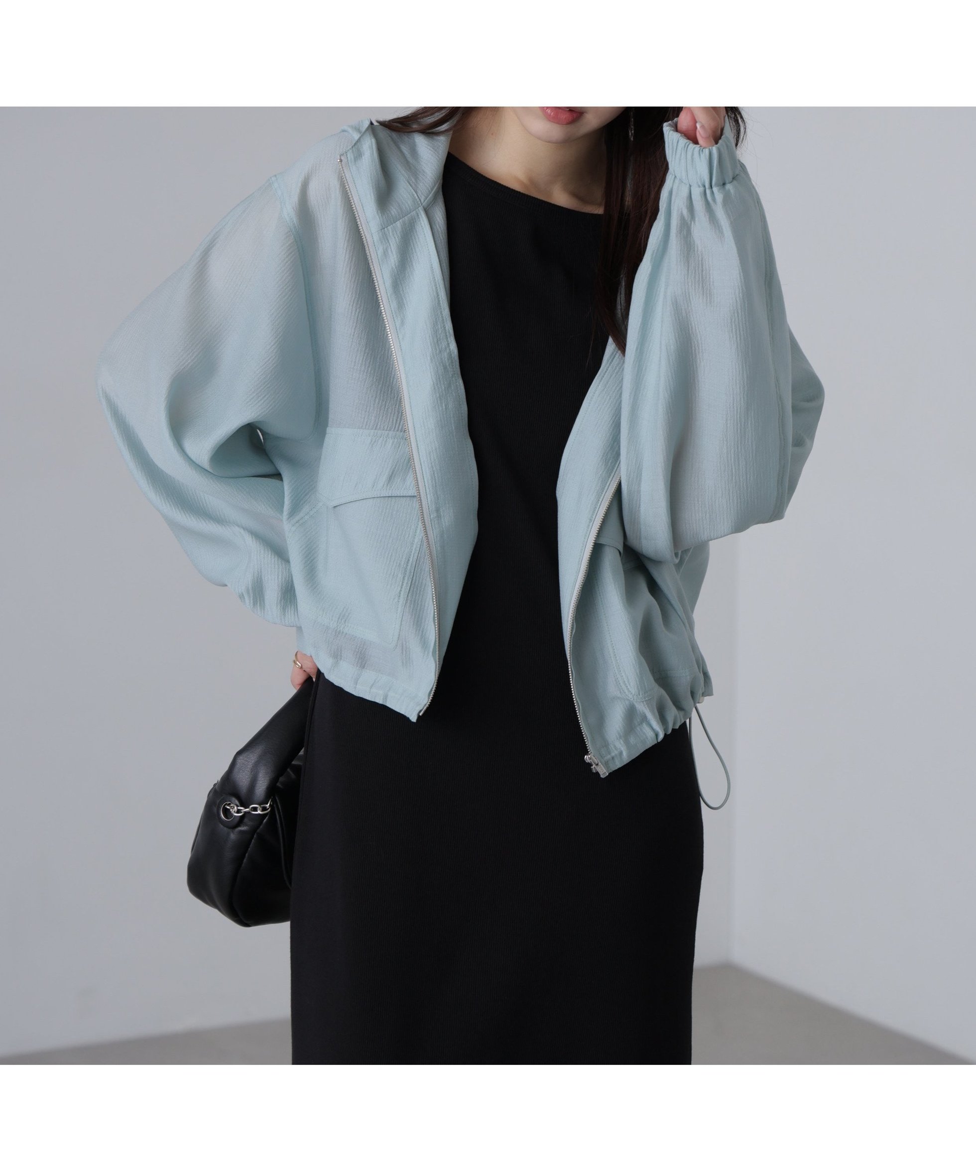 【フリーズマート/FREE'S MART】のシアーブルゾン インテリア・キッズ・メンズ・レディースファッション・服の通販 founy(ファニー) 　ファッション　Fashion　レディースファッション　WOMEN　アウター　Coat Outerwear　ブルゾン　Blouson/Jackets　スピンドル　Spindle　フラップ　Flap　ポケット　Pocket　夏　Summer　羽織　Haori　ライトブルー|ID: prp329100004527702 ipo3291000000032367256