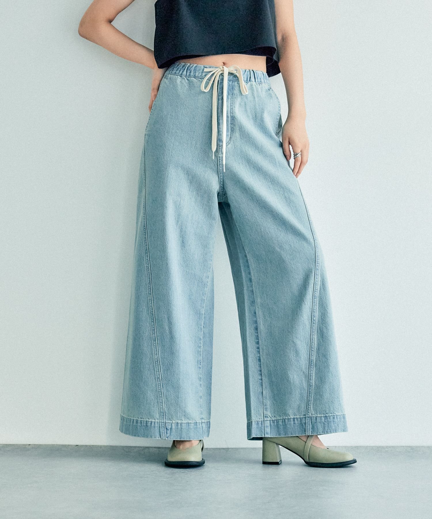 【レプシィム ローリーズファーム/LEPSIM LOWRYS FARM】のイージーバギーデニム インテリア・キッズ・メンズ・レディースファッション・服の通販 founy(ファニー) 　ファッション　Fashion　レディースファッション　WOMEN　おすすめ　Recommend　トレンド　Trend　ライトインディゴオーバーダイ82|ID: prp329100004527709 ipo3291000000032059111