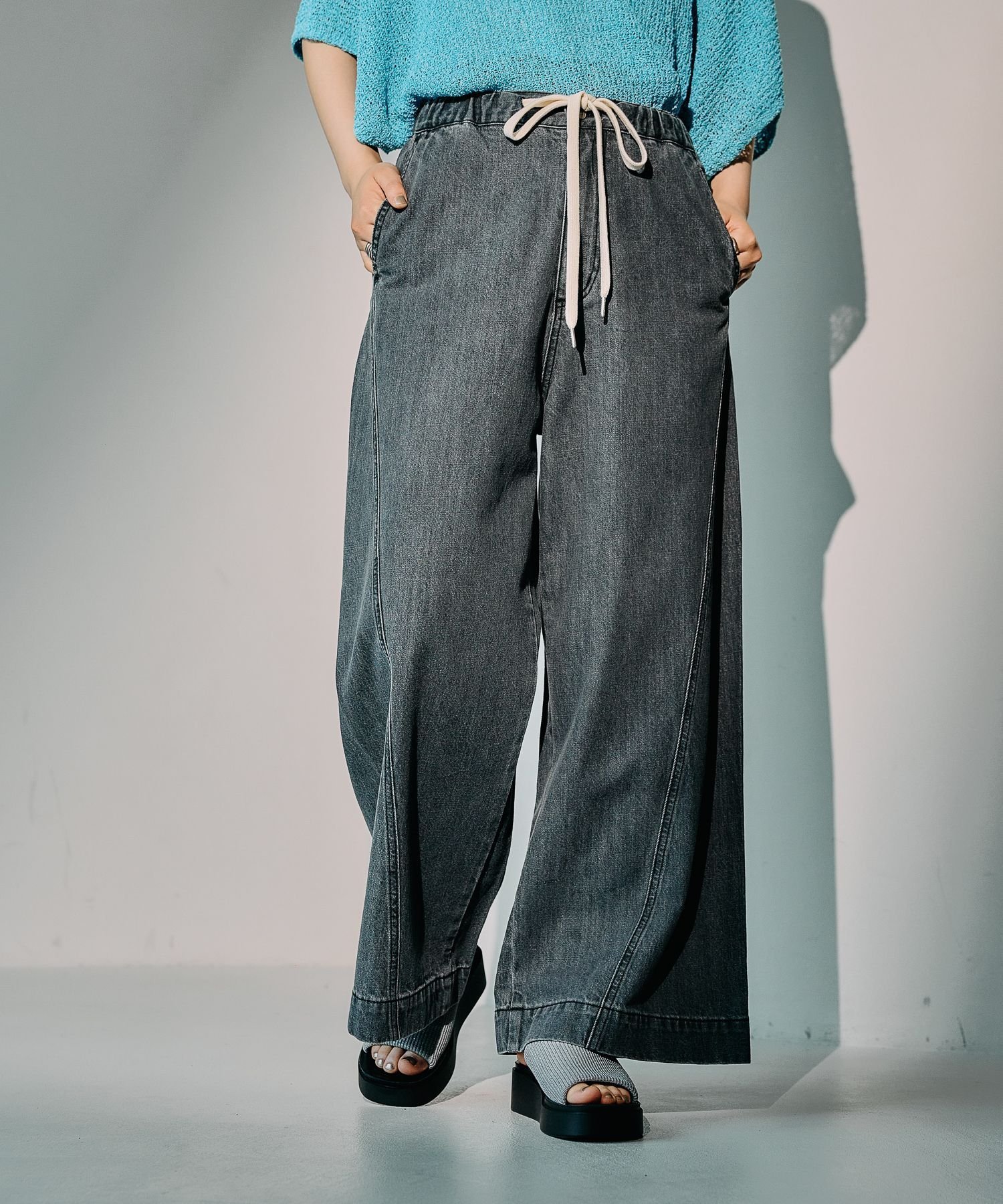【レプシィム ローリーズファーム/LEPSIM LOWRYS FARM】のイージーバギーデニム インテリア・キッズ・メンズ・レディースファッション・服の通販 founy(ファニー) 　ファッション　Fashion　レディースファッション　WOMEN　おすすめ　Recommend　トレンド　Trend　ケミカルグレー18|ID: prp329100004527709 ipo3291000000032059116