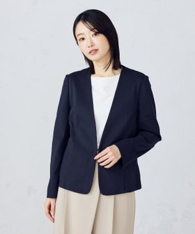 【コムサイズム/COMME CA ISM】の鹿の子ノーカラージャケット 人気、トレンドファッション・服の通販 founy(ファニー) ファッション Fashion レディースファッション WOMEN アウター Coat Outerwear ジャケット Jackets ノーカラージャケット No Collar Leather Jackets 春 Spring 洗える Washable 鹿の子 Pique ジャケット Jacket スタイリッシュ Stylish ストレッチ Stretch バランス Balance フォルム Form フラット Flat ベーシック Basic ポケット Pocket S/S・春夏 Ss・Spring/Summer おすすめ Recommend 夏 Summer ビジネス 仕事 通勤 Business |ID:prp329100004527723