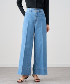 【アナイ/ANAYI】のストレッチデニムワイドパンツ 人気、トレンドファッション・服の通販 founy(ファニー) ファッション Fashion レディースファッション WOMEN パンツ Pants ジャケット Jacket ストレッチ Stretch センター Center ツイード Tweed デニム Denim ワイド Wide |ID:prp329100004527731
