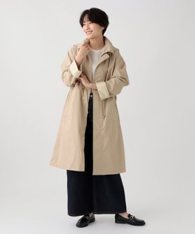 【アフタヌーンティー リビング/Afternoon Tea LIVING】のステンカラーレインコート 人気、トレンドファッション・服の通販 founy(ファニー) ファッション Fashion レディースファッション WOMEN アウター Coat Outerwear コート Coats ストライプ Stripe ドローコード Draw Cord プリント Print |ID:prp329100004527740
