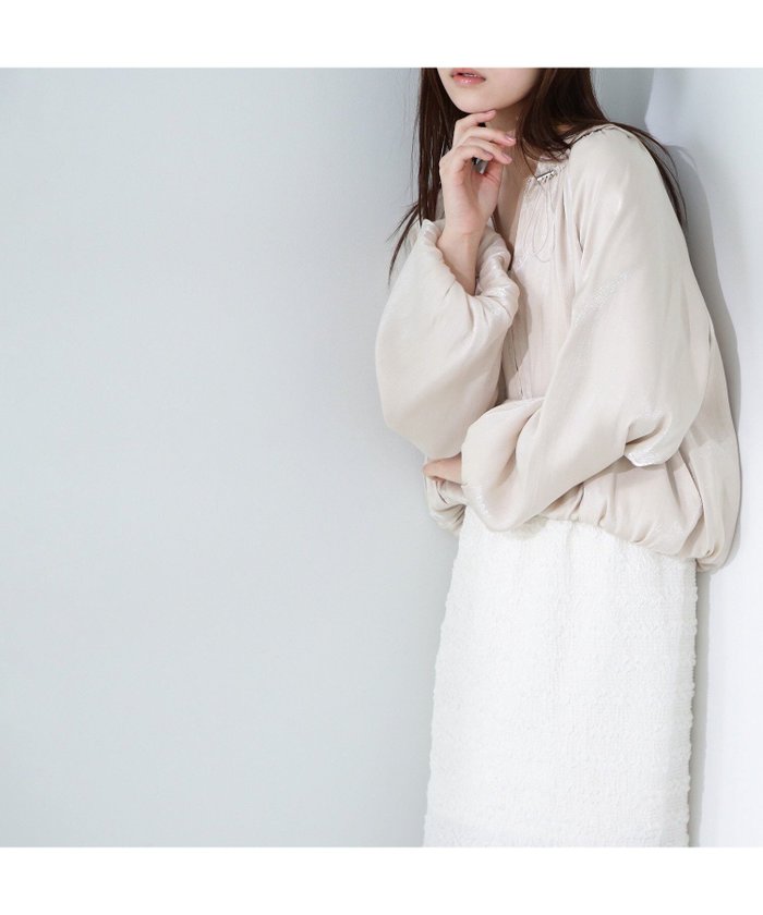 【ナチュラル ビューティー ベーシック/NATURAL BEAUTY BASIC】のグロッシーバルーンブルゾン インテリア・キッズ・メンズ・レディースファッション・服の通販 founy(ファニー) https://founy.com/ ファッション Fashion レディースファッション WOMEN アウター Coat Outerwear ブルゾン Blouson/Jackets おすすめ Recommend ギャザー Gather バルーン Balloon フェミニン Feminine ブルゾン Blouson ボトム Bottom |ID: prp329100004527789 ipo3291000000032295640