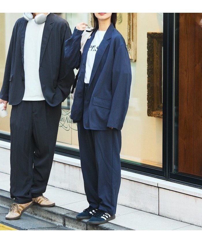 【フリークスストア/FREAK'S STORE】のリラクシング ルーズフィット セットアップ/ユニセックス 【限定展開】25SS インテリア・キッズ・メンズ・レディースファッション・服の通販 founy(ファニー) 　ファッション　Fashion　レディースファッション　WOMEN　セットアップ　Setup　2025年　2025　2025春夏・S/S　Ss,Spring/Summer,2025　おすすめ　Recommend　ジャケット　Jacket　スウェット　Sweat　ストレート　Straight　スラックス　Slacks　セットアップ　Set Up　バランス　Balance　ブルゾン　Blouson　リラックス　Relax　ワイド　Wide　夏　Summer　定番　Standard　S/S・春夏　Ss・Spring/Summer　ブルーグレー|ID: prp329100004527802 ipo3291000000032249279
