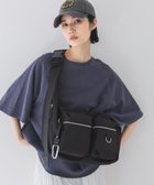 【ジーナシス/JEANASiS】のナイロンWポケットボディBAG ブラック|ID: prp329100004527807 ipo3291000000032018041