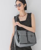 【ジーナシス/JEANASiS】のナイロンWポケットボディBAG グレー|ID: prp329100004527807 ipo3291000000032018043