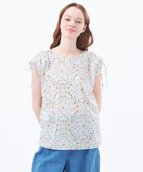 【マッキントッシュ フィロソフィー/MACKINTOSH PHILOSOPHY】のリバティギャザースリーブブラウス 人気、トレンドファッション・服の通販 founy(ファニー) ファッション Fashion レディースファッション WOMEN トップス・カットソー Tops/Tshirt シャツ/ブラウス Shirts/Blouses おすすめ Recommend カーゴパンツ Cargo Pants ギャザー Gather ダウン Down デニム Denim ミリタリー Military リボン Ribbon 夏 Summer 春 Spring |ID:prp329100004527838