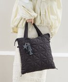 【ベイフロー/BAYFLOW】の≪一部 ≫ A4サイズ収納可 チャーム付き3WAYキルトトート ブラック系その他01|ID: prp329100004527844 ipo3291000000034600638