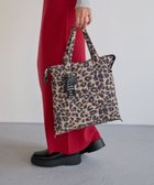 【ベイフロー/BAYFLOW】の≪一部 ≫ A4サイズ収納可 チャーム付き3WAYキルトトート レオパード02|ID: prp329100004527844 ipo3291000000034600639