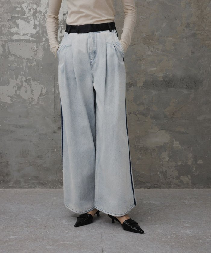 【アダム エ ロペ/ADAM ET ROPE'】の【EMOELLE】・【サステナブル】ドレスデニムパンツ インテリア・キッズ・メンズ・レディースファッション・服の通販 founy(ファニー) https://founy.com/ ファッション Fashion レディースファッション WOMEN パンツ Pants デニムパンツ Denim Pants 2025年 2025 2025春夏・S/S Ss,Spring/Summer,2025 夏 Summer 春 Spring S/S・春夏 Ss・Spring/Summer |ID: prp329100004527856 ipo3291000000032018246